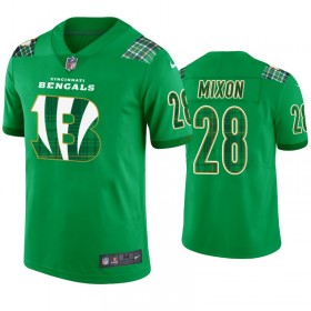 Camiseta Hombre NFL Cincinnati Bengals Joe Mixon 28 Kelly Verde St. Patricks Day